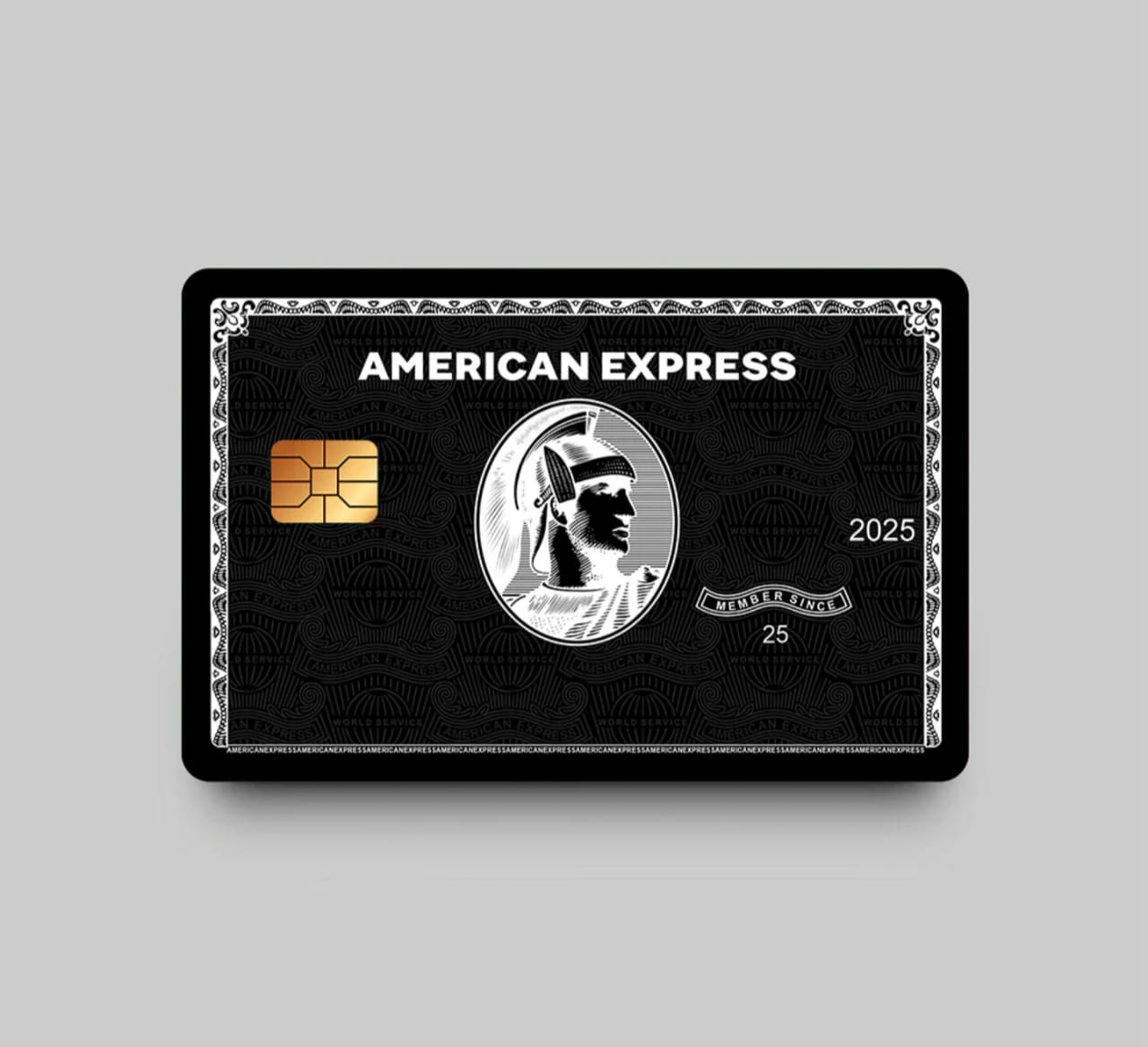 amex black color atm wrap