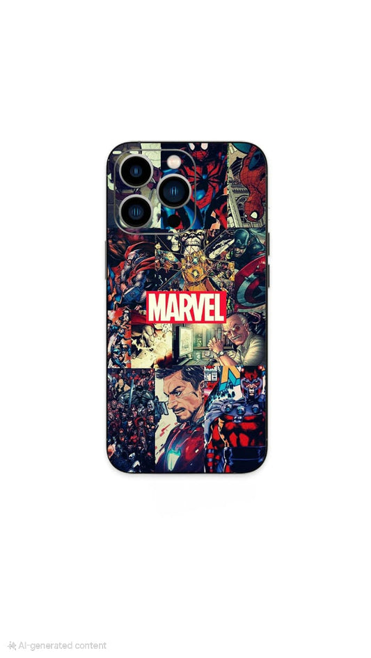 marvel comic phone skin